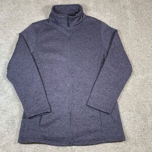 Stillwater Supply Co. Womens Full Zip Jacket XXL Gray Heathered Fleece Plus Size